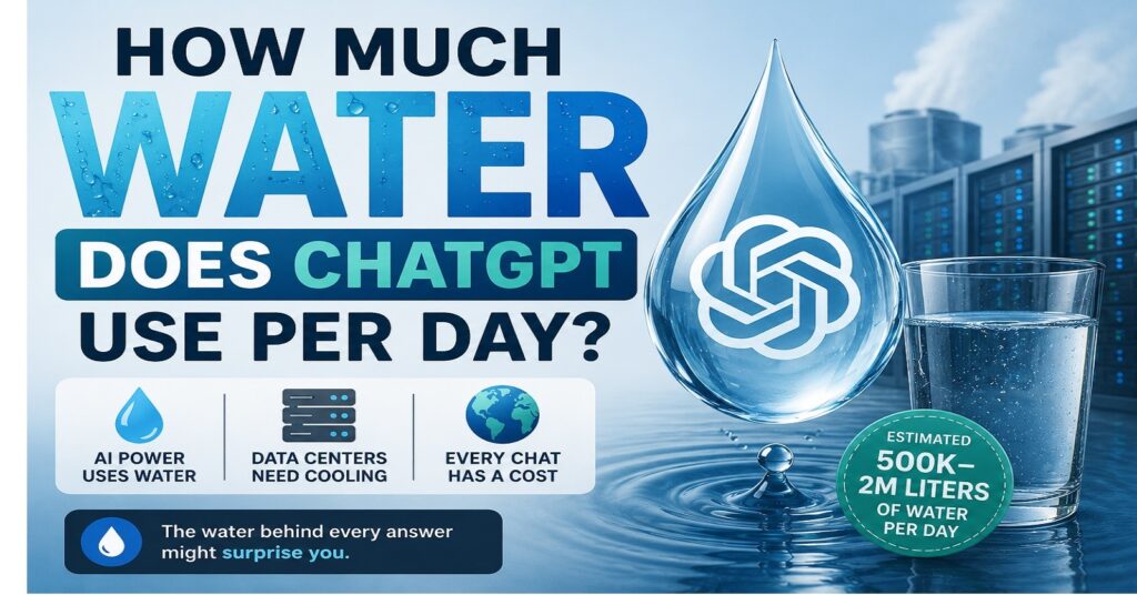 how much water does chatgpt use per day​