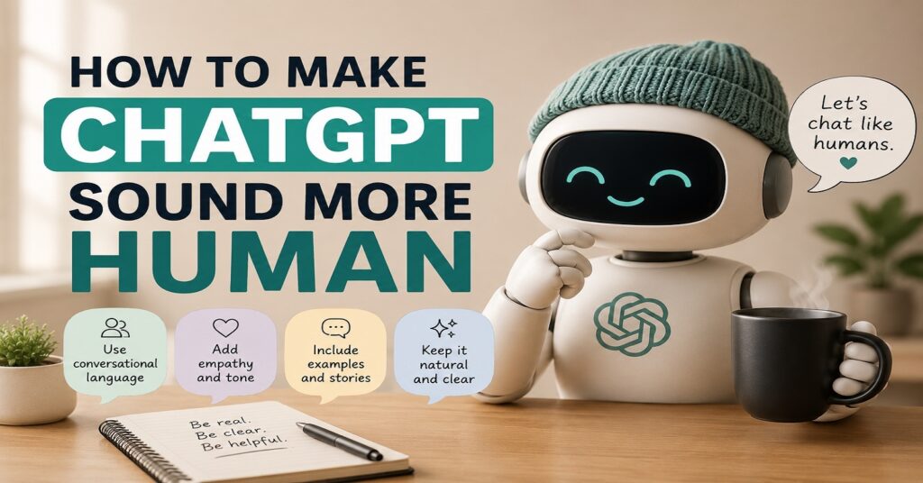 how to make chatgpt sound more human