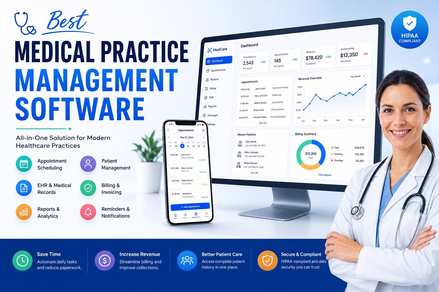 best medical practice management software