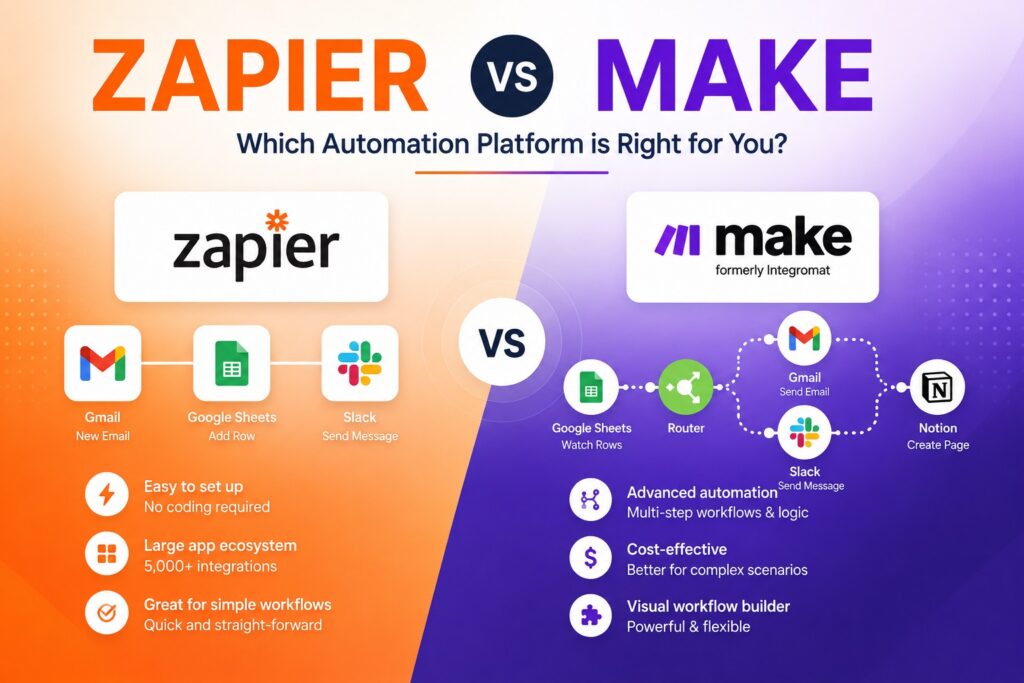 zapier vs make
